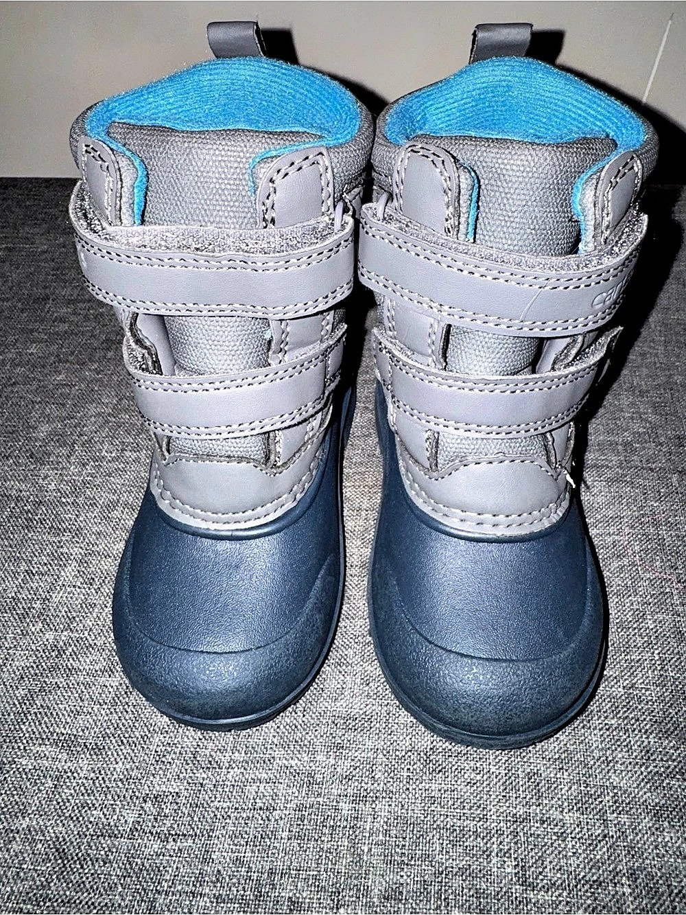Carter's Toddler Duck Boots in Blue & Gray